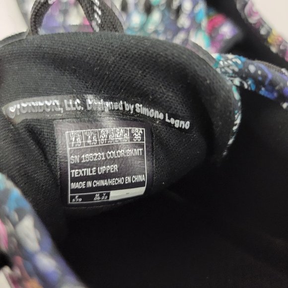 SKECHERS TOKIDOKI Womens 7.5 Shoes Roadies TOKIROADIE Black Multi Sneakers Cute - Picture 11 of 11